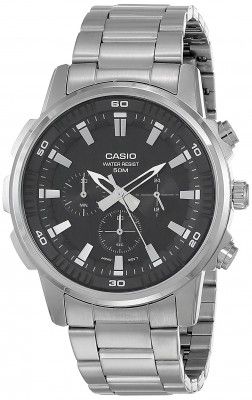 Casio Analog Black Dial Mens Watch-MTP-E505D-1AVDF