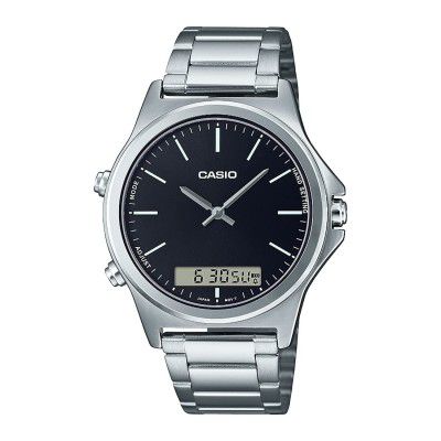 Casio Analog Black Dial Mens Watch-MTP-VC01D-1EUDF