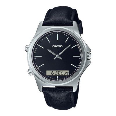 Casio Analog Black Dial Mens Watch-MTP-VC01L-1EUDF