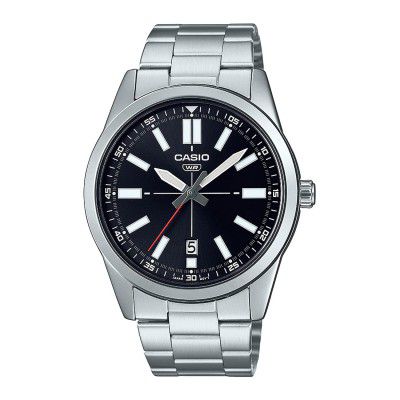 Casio Analog Black Dial Mens Watch-MTP-VD02D-1EUDF