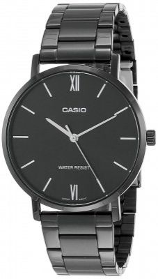 Casio Analog Black Dial Mens Watch-MTP-VT01B-1BUDF