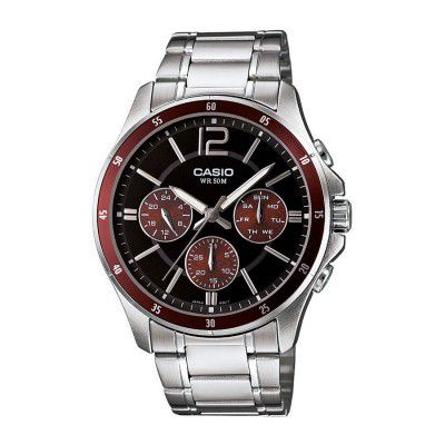 Casio Analog Black Dial Mens Watch-MTP-1374HD-5AVIF (A1647)