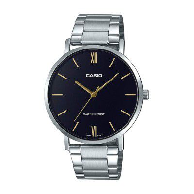 Casio Analog Black Dial Mens Watch-MTP-VT01D-1BUDF (A1612)