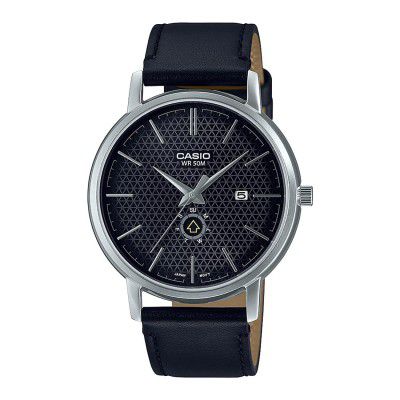 Casio Analog Black Dial Mens Watch-MTP-B125L-1AVDF