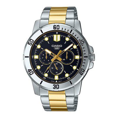 Casio Analog Black Dial Mens Watch-MTP-VD300SG-1EUDF