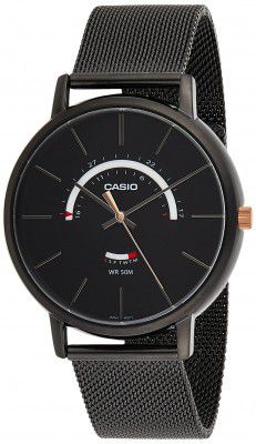 Casio Analog Black Dial Mens Watch-MTP-B105MB-1AVDF