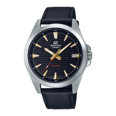 Casio Analog Black Dial Mens Watch-EFV-140L-1AVUDF