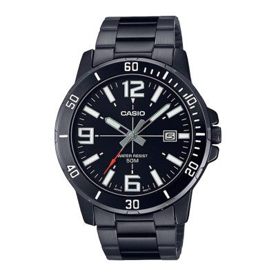 Casio Analog Black Dial Mens Watch-MTP-VD01B-1BVUDF