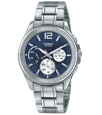 Casio Analog Blue Dial Mens Watch-MTP-E305HD-2AVIF (A1660)