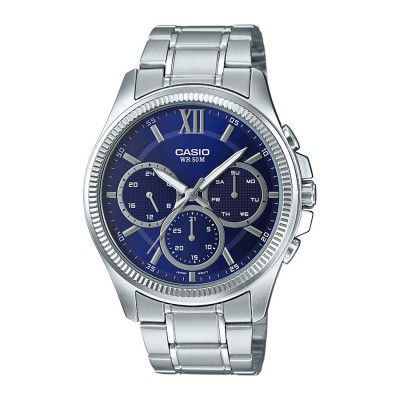 Casio Analog Blue Dial Mens Watch-MTP-E315HD-2AVIF (A1773)