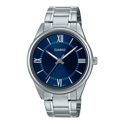Casio Analog Blue Dial Mens Watch-MTP-V005D-2B5UDF