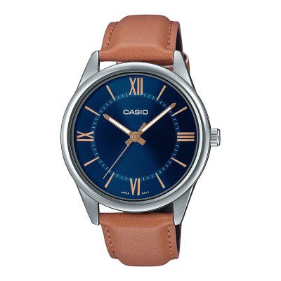 Casio Analog Blue Dial Mens Watch-MTP-V005L-2B5UDF