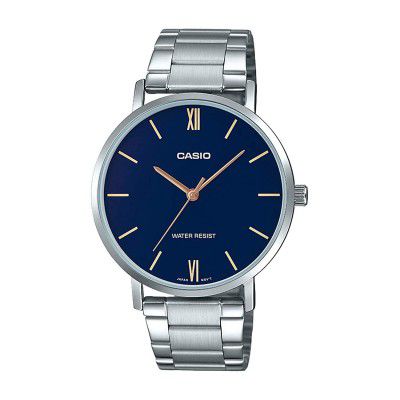 Casio Analog Blue Dial Mens Watch-MTP-VT01D-2BUDF (A1613)