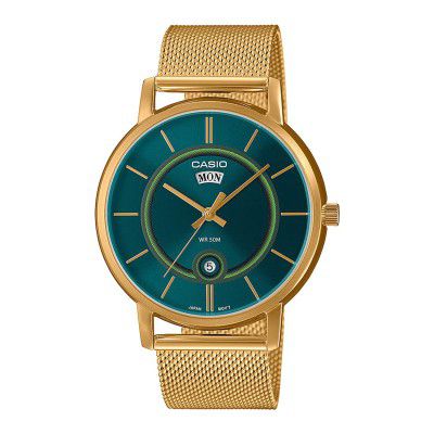 Casio Analog Blue Dial Mens Watch-MTP-B120MG-3AVDF