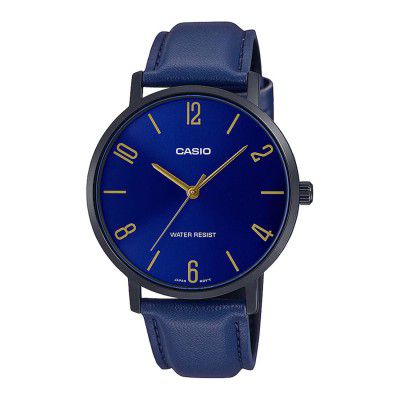 Casio Analog Blue Dial Mens Watch-MTP-VT01BL-2BUDF
