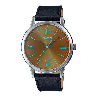 Casio Analog Brown Dial Mens Watch-MTP-E600L-1BDF