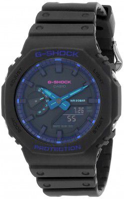 Casio Analog-Digital Black Dial Mens Watch-GA-2100VB-1ADR
