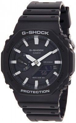 Casio Analog-Digital Black Dial Mens Watch-GA-2100-1ADR (G986)