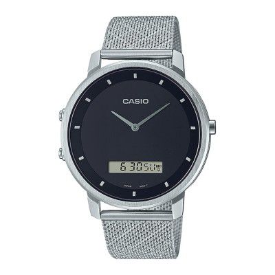 Casio Analog-Digital Black Dial Mens Watch-MTP-B200M-1EDF