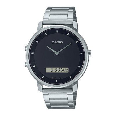 Casio Analog-Digital Black Dial Mens Watch-MTP-B200D-1EDF