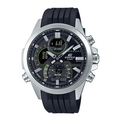 Casio Analog-Digital Black Dial Mens Watch-ECB-30P-1ADF