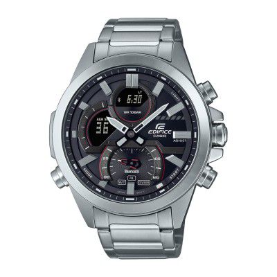 Casio Analog-Digital Black Dial Mens Watch-ECB-30D-1ADF