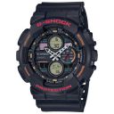 Casio Analog-Digital Black Dial Mens Watch-GA-140-1A4DR (G976)...