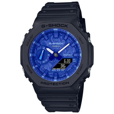 Casio Analog-Digital Blue Dial Mens Watch-GA-2100BP-1ADR