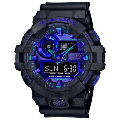 Casio Analog-Digital Blue Dial Mens Watch-GA-700VB-1ADR