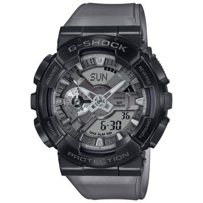 Casio Analog-Digital Gray Dial Mens Watch-GM-110MF-1ADR