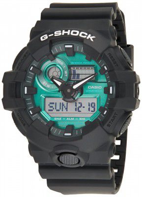 Casio Analog-Digital Green Dial Mens Watch-GA-700MG-1ADR