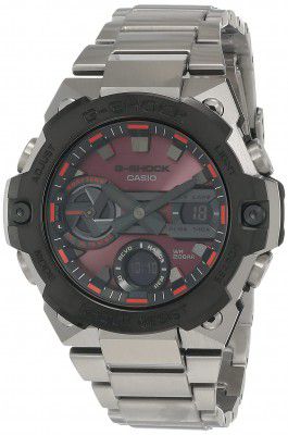 Casio Analog-Digital Red Dial Mens Watch-GST-B400AD-1A4DR