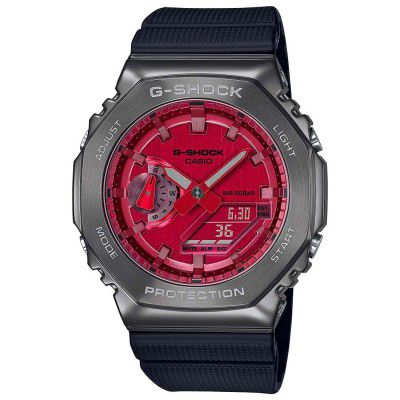 Casio Analog-Digital Red Dial Mens Watch-GM-2100B-4ADR