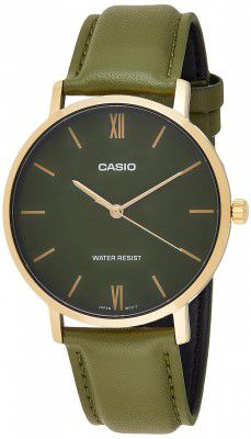 Casio Analog Green Dial Mens Watch-MTP-VT01GL-3BUDF (A1782)