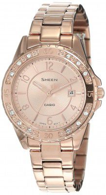Casio Analog Rose Gold Dial Women's Watch-SHE-4532PG-4AUDF (SH202)