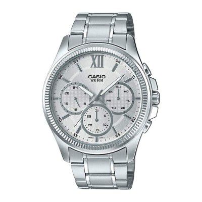 Casio Analog Silver Dial Mens Watch-MTP-E315HD-7AVIF (A1774)
