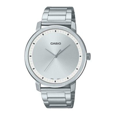Casio Analog Silver Dial Mens Watch-MTP-B115D-7EVDF