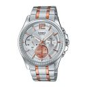 Casio Analog Silver Dial Mens Watch-MTP-E305HRG-7AVIF (A1662)...