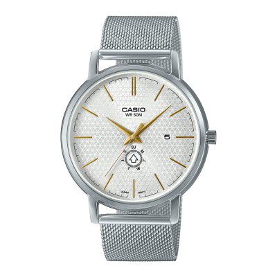 Casio Analog White Dial Mens Watch-MTP-B125M-7AVDF