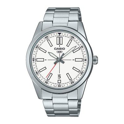 Casio Analog White Dial Mens Watch-MTP-VD02D-7EUDF