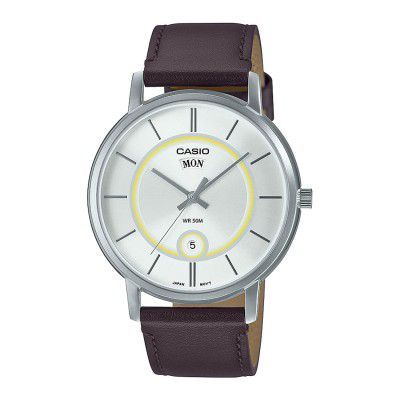 Casio Analog White Dial Mens Watch-MTP-B120L-7AVDF
