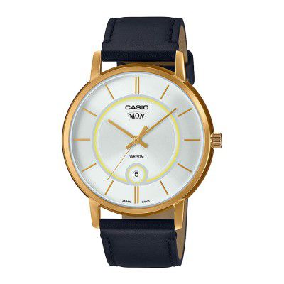 Casio Analog White Dial Mens Watch-MTP-B120GL-7AVDF
