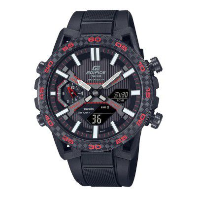 Casio Analog-Digital Black Dial Mens Watch-ECB-2000PB-1ADF