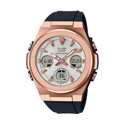 Casio Baby-G Analog-Digital Silver Dial Womens Watch-MSG-S600G-1ADR