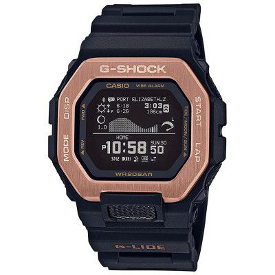 Casio Digital Black Dial Mens Watch-GBX-100NS-4DR