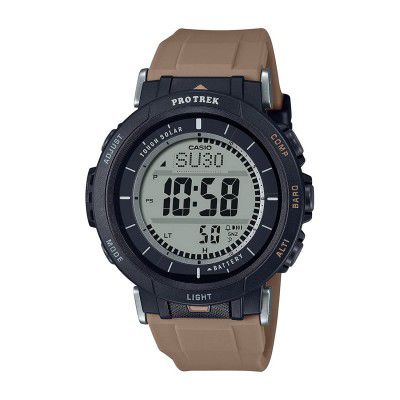 Casio Digital Gray Dial Mens Watch-PRG-30-5DR