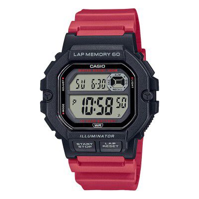 Casio Digital Gray Dial Unisexs Watch-WS-1400H-4AVDF