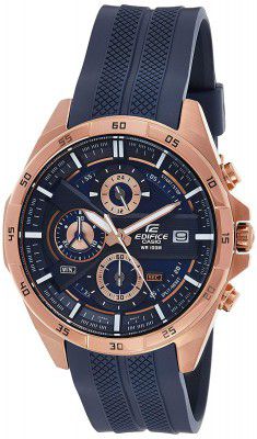 Casio Edifice Analog Blue Dial Mens Watch-EFR-556PC-2AVUDF (EX386)
