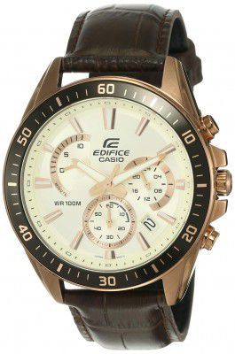 Casio Edifice Analog White Dial Mens Watch - EFR-552GL-7AVUDF (EX359)