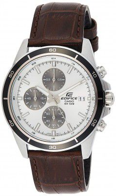 Casio Edifice Chronograph White Dial Mens Watch-EFR-526L-7AVUDF (EX097)